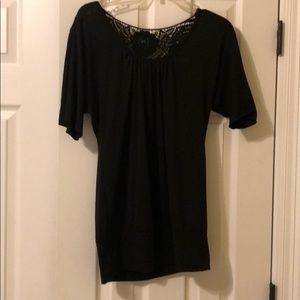Black Decorative lace top